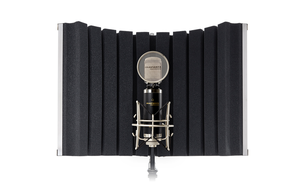 Compact et Portable pour Microphone et Enregistrement Studio Nomade Marantz Professional Sound Shield Compact   Filtre de Réflexion Pliant 